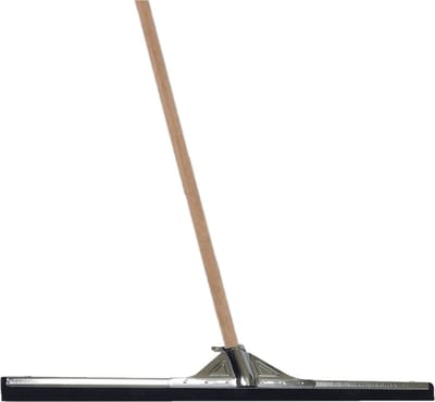 Betra Vloertrekker/douchetrekker - voor water metaal/rubber 100 cm - met houten steel 130 cm