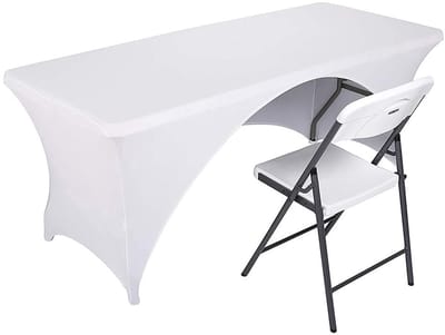 Solvix Dailygoods- Tafelkleed 1,8 m - Stretch Tafelkleed - Rechthoekig Spandex - Tafelbladbeschermer - Duurzaam en Herbruikbaar - Professionele Uiterlijk - Tafelhoes