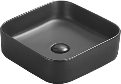 Mexen Vena opbouw wastafel 37 x 37 cm, zwart mat - 22193785