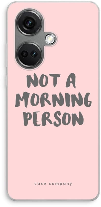 Case Company® - Hoesje geschikt voor OnePlus Nord CE 3 hoesje - Morning person - Soft Cover Telefoonhoesje - Bescherming aan alle Kanten en Schermrand