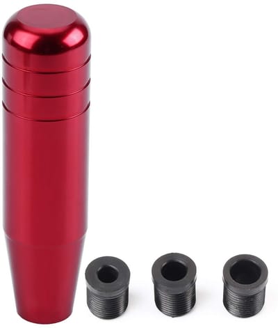 Dailygoods- Versnellingspook Hoes - Pookknop Universeel - Aluminium - 13 cm - Geschikt voor de meeste voertuigen - Hoogwaardige kwaliteit - Versnellingsknop