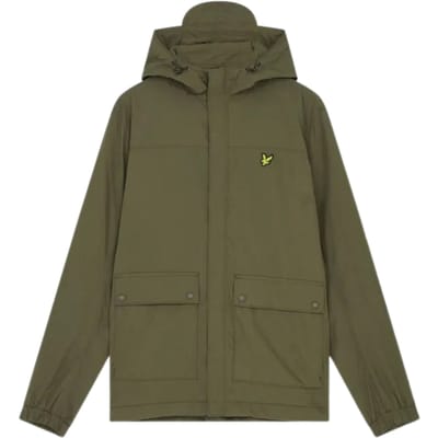 Lyle & Scott groene jas met capuchon en zak