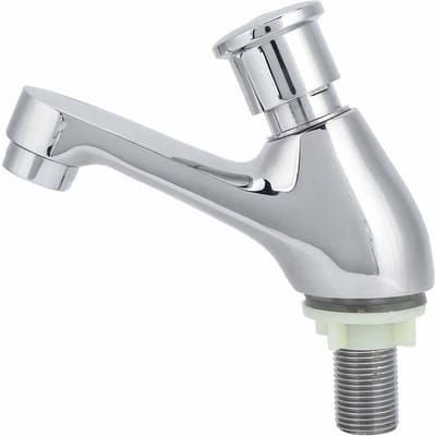 G1/2 Koperen Tijdvertragende Kraan Wastafel Spoelbak Waterkraan voor Thuis Keuken Badkamer Openbare Plaatsen