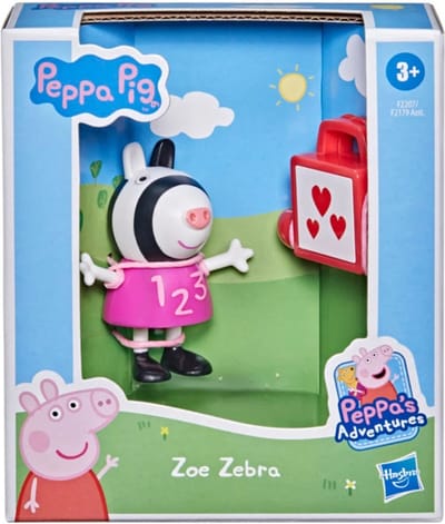 Peppa Pig - Zoe Zebra - kunststof - doosje - 6 cm - hasbro