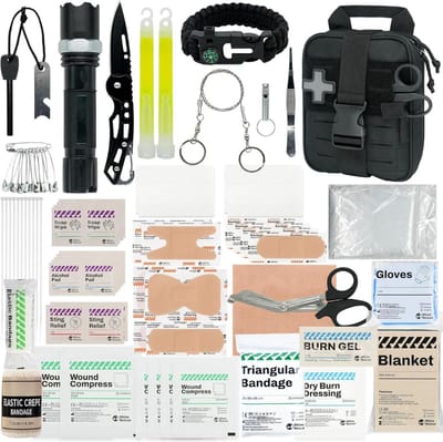 MKSS® Luxe Noodpakket Rampenrugzak - Oorlog - Denk Vooruit - Hechtset - Survival Kit Outdoor