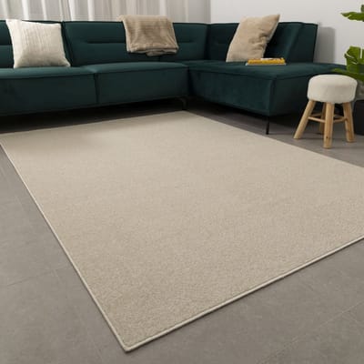 Crème Tapijt Laagpolig Vloerkleed Koho Modern Belgian - 140x190cm- Modern - Woonkamer - Salon - Slaapkamer - Eetkamer
