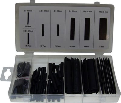 Scoby - Krimpkous Set - Krimpsokken 127-delig - Heat Shrink Tubing - Kabelbescherming Set - Zwart