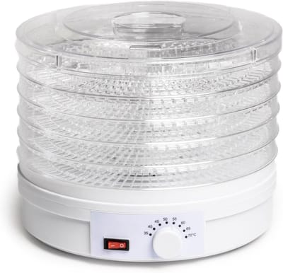 DnA® Voedseldroger - Dehydrator - Droogoven - Voedseldrogers - Wit - 35cm x 33cm x 27cm