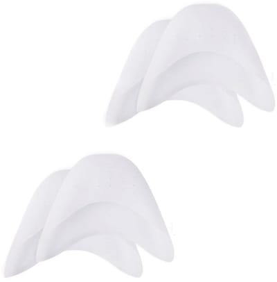2 Pairs Foot Tips Evaporator Sleeves Silicone Gel Drill - Classic Dance - Ballet Shoes - Soft Foot Tip Sleeves met Luchtgaten (Wit)