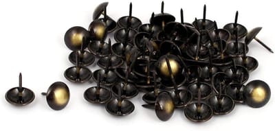 Bekleding Spijkers - Decoratieve Punten - Vastzetten Documenten - Ronde Kop - 60 Stuks - Brons Zwart