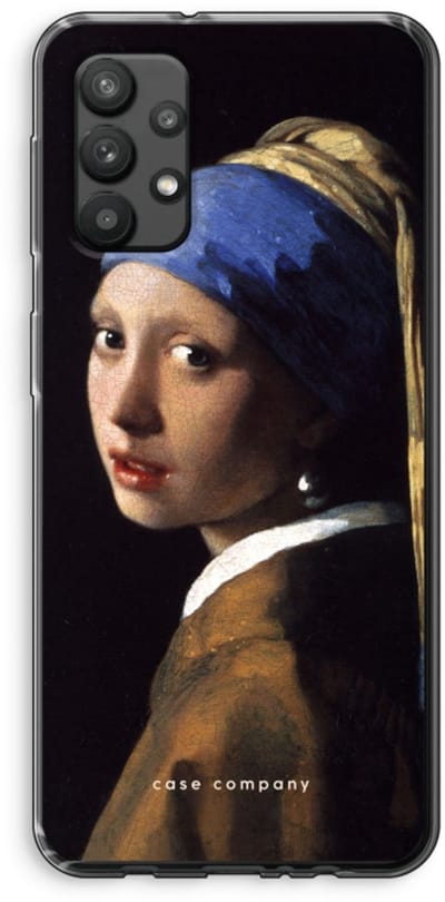 Hoesje geschikt voor Samsung Galaxy A32 4G hoesje - The Pearl Earring - Soft Cover Telefoonhoesje - Bescherming aan alle Kanten en Schermrand