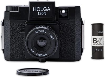 Klassieke Middenformaat Camera Kit voor 120 Film - Inclusief B&W Film en Optische Lens