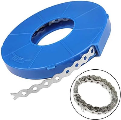 Kabelbinder Koolstofstaal - Multifunctioneel Bevestigingsmateriaal - Draadbundeling Organisatie - Elektro-gegalvaniseerde Afwerking - 30 voet Lengte - Zilverkleurig