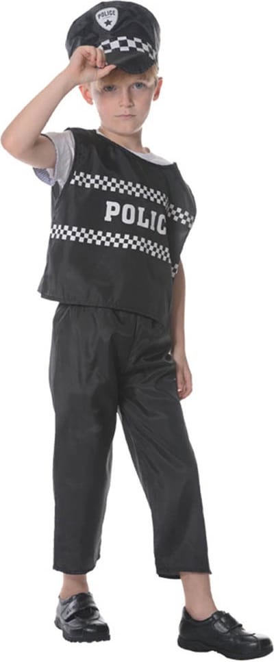 Politiepak kind - Carnavalskleding - Politieagent - Jongens - Carnaval kostuum kinderen - 7 tot 9 jaar