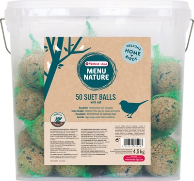 Versele-Laga Menu Nature - Mezenbollen - Buitenvogelvoer - 4,5 kg - 50 Stuks