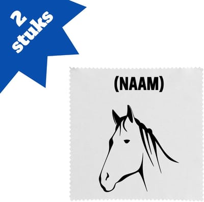 Akyol - paardrijden met eigen naam brillendoekjes - Paardrijden - paardrijder - sport - 17,8 bij 17,8 cm - 2 stuks