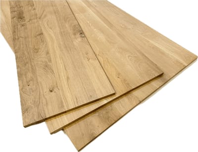 Eiken plank recht 40x180cm - 18mm - Eiken plank - Meubelpaneel - Kastplank - Legplank - Timmerpaneel