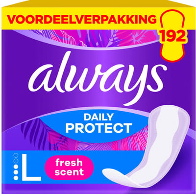 Always Daily Protect Inlegkruisjes - maat L - Met Een Frisse Geur - 8 x 24 Stuks