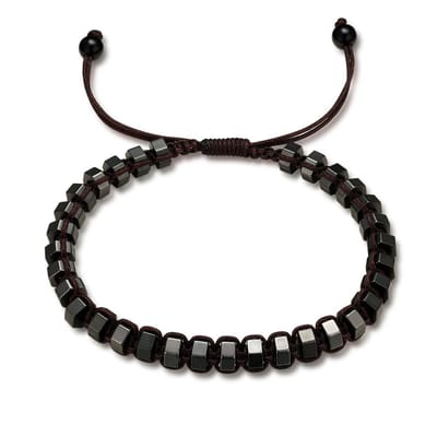 Twice As Nice Armband in edelstaal, vierkante elementen Zilverkleurig 19cm+5cm