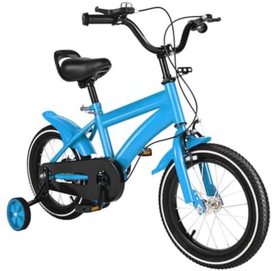 14 Inch Kinderfiets voor Jongens en Meisjes - Geüpgraded Met Steunwielen, Verstelbare Hoogte, Perfect Voor Training en Buitenspelen