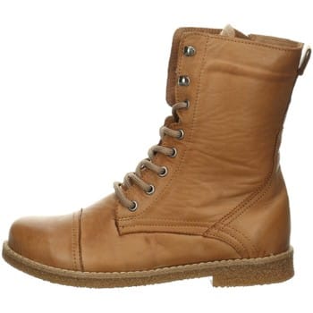 Andrea Conti Dames Leren Veter Enkellaars Uitneembaar Voetbed 0348760-100 Brandy