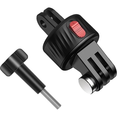 Adaptateur à Ventouse Magnétique Adaptateur pour Trépied Base de Montage à Libération Rapide Vis d'Action Gratuites avec Connecteur Rapide Base Magnétique+ GoPro Magnetic Mount Base noir
