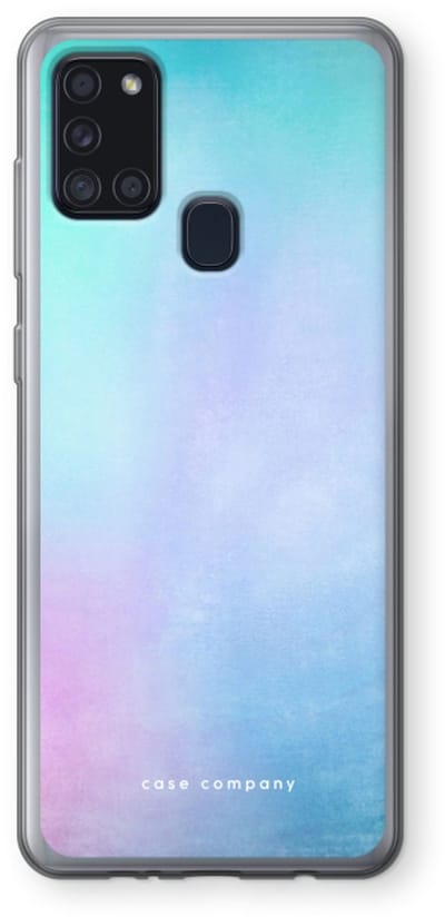 Case Company® - Hoesje geschikt voor Samsung Galaxy A21s hoesje - Mist pastel - Soft Cover Telefoonhoesje - Bescherming aan alle Kanten en Schermrand