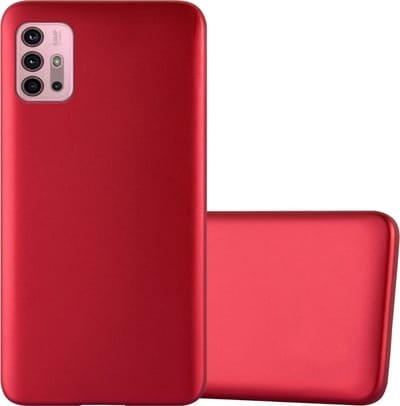 Cadorabo Hoesje geschikt voor Motorola MOTO G10 / G30 in METALLIC ROOD - Beschermhoes gemaakt van flexibel TPU silicone Case Cover