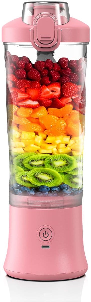 Mini Blender - Blender - Blender to go - Smoothie Maker - Draagbare Blender - Oplaadbare mini Blender - Portable Blender - Lichtgewicht - Blender draadloos - Blender - Blenders - Blender smoothie - Roze