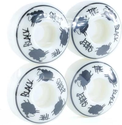 Compleet Skateboard Onderdelen Set: Wielen, Lagers, Trucks (5.0) en Griptape voor Board tot 8 Inch