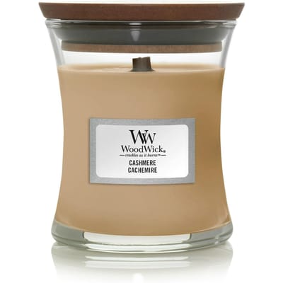 WoodWick Geurkaars Mini Candle - Cashmere - 20 branduren - 85gr - 8 cm / ø 7 cm
