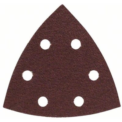 Bosch Accessories 2607019488 Deltaschuurpapier Met klittenband, Geperforeerd Korrelgrootte (num) 60 Hoekmaat 93 mm 25 stuk(s)