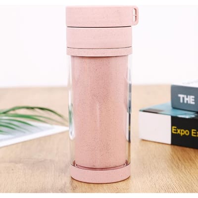 Tarwestro Creatief Cadeau Waterbeker Dubbele Laag Plastic Cartoon Beker 401-500ml