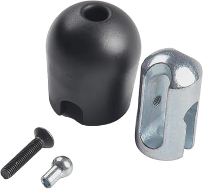 Kabel Stoppers - Gym Machine Onderdelen - Fitness Apparatuur - Voor 5mm/6mm Kabels - Set van 2 - Zwart