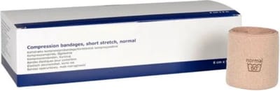 Abena Drukverband - 10 Rollen Verband - 80% Stretch - 6 cm x 5 m - Wasbaar Zwachtel Verband- Latexvrij Rekverband