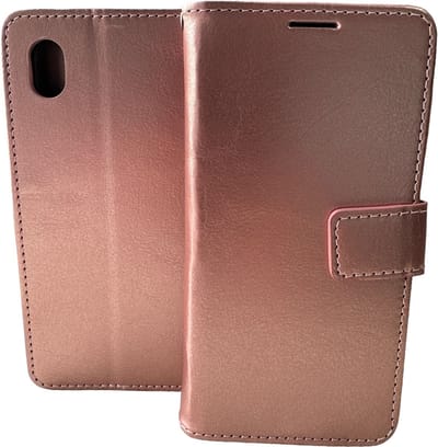 Portemonnee Book Case Hoesje Geschikt voor: Samsung Galaxy A01 Core (2020) - Rosegoud