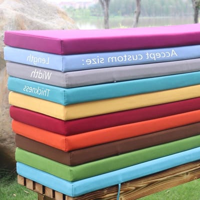 Tuinbankkussen - Zitkussen Bank - Buiten Zitten - Dikte 5cm Schuim - 200 x 45 cm - Oranje