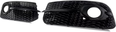 Mistlicht Grille - Voor Audi Q5 (2013-2017) - SQ5 Stijl - Gloss Black