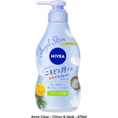 Nivea Japan - Angel Skin Body Wash Acne Clear - Citrus & Herb - 470ml