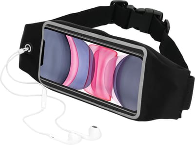 Mobiparts Comfort Fit Sport Belt geschikt voor Apple iPhone 11 - Zwart