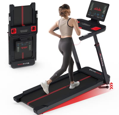 CITYSPORTS NB6 Loopband - 120*46CM - 1-15.5km/u - 200kg - 10% - Bluetooth, app en horlogebesturing - 4‑standige handgreephoogte - 15‑standige helling - Inklapbaar Loopband - 2-in-1 Walking Pad