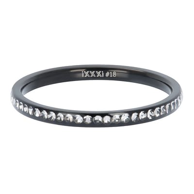 iXXXi invulring Zirkonia Crystal R02501 Goud, Zilver, Rosé of zwart (2MM)