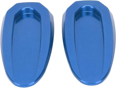 Waterbestendige Spiegelbasisbedekking voor Voorruit - Aluminium Legering Deksel voor Motoren, Geschikt voor S1000RR 2019-2023 (Blauw)
