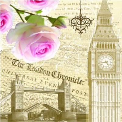 Lunch servetten Londen - PAW Decor - 33x33 cm