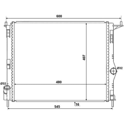 Radiator, motorkoeling Economy Class NRF 53069A