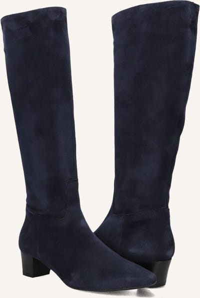 STEFANO LAURAN 010-290 Laarzen - Suède - Dames - Blauw - Maat 38