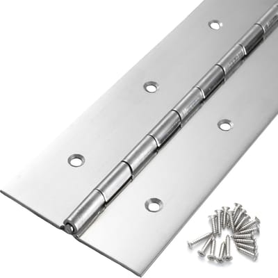 Zware Piano Scharnier 96 cm x 7 cm van RVS - Ideaal voor Meubels, Kasten en Gereedschapskisten