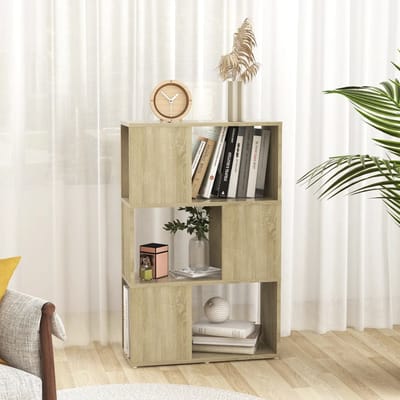 vidaXL - Boekenkast/kamerscherm - 60x24x94 - cm - bewerkt - hout - sonoma - eiken