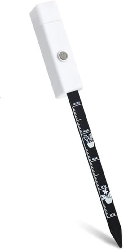 Bodemvochtsensor Monitor - Vochtige Testtool - Planten Verzorgen - 3-Kleuren Display - 3 Stuks - Wit Zwart