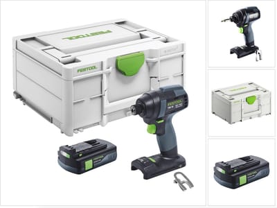 Festool TID 18-Basic accu-slagmoersleutel 18 V 180 Nm 1/4" + 1x oplaadbare accu 3,0 Ah + systainer - zonder oplader